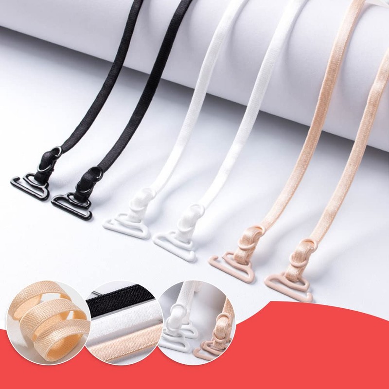 24-Piece Invisible Adjustable Bra Straps Set – Non-Slip Replacement Shoulder