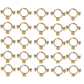 TC 15mm Solid Brass Construction Munsen Ring M10 Pipe Clip Bracket x 25