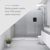 EZPULL EZ-SHOWER Wall Mount Body/Hair/Conditioner Trio Shower Dispenser for Bathroom/RV/Airbnb,