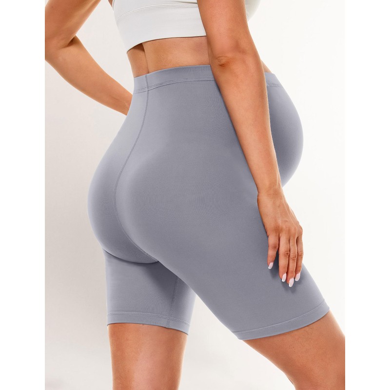 BONVIGOR Buttercloud Maternity Shorts Over The Belly- 5" Pregnancy Biker