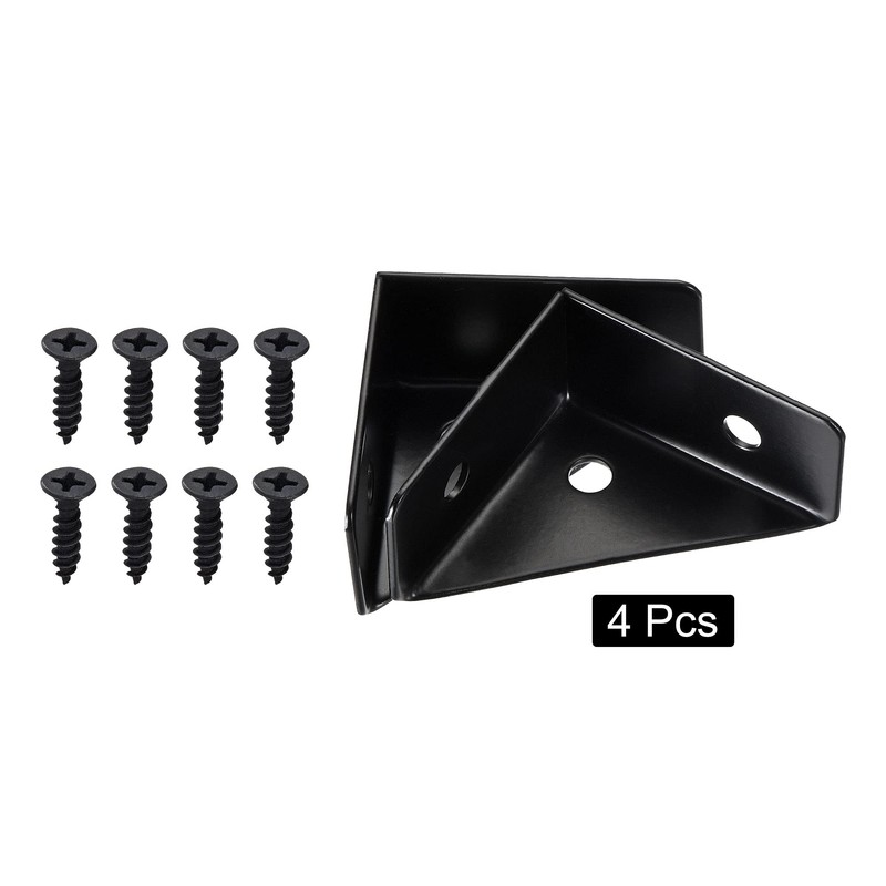 sourcing map 4Pcs Angle Corner Brackets 38mm x 38mm, Cold