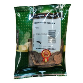 75g Cinnamon Sticks, Cassia Bark, ideal for curries, deserts, roll, rice - Indian whole spice