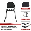 Worldmotop Motorcycle Sissy Bar Backrest Rear Passenger Seat for Honda