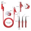 Cleqee 50pcs Car Back Probe Kit Banana Plug Alligator Clip