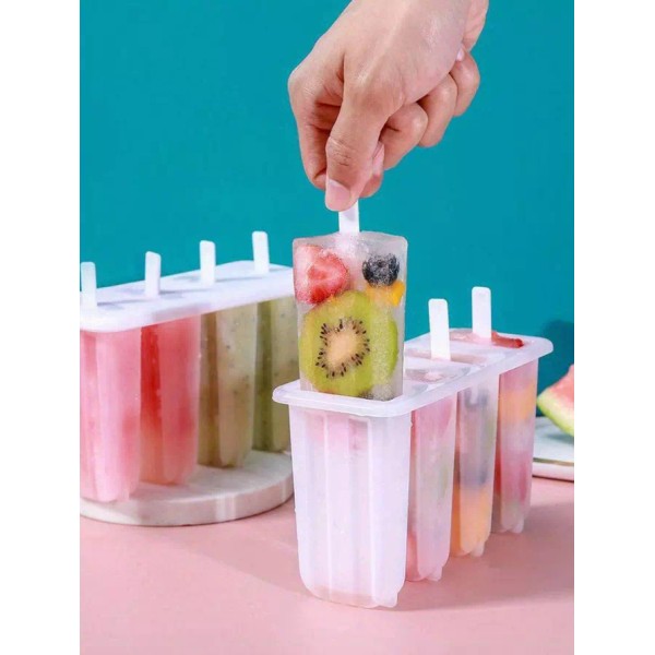Unbranded 1pc RV Kitchen 4 Popsicle Mold With Cover Cute