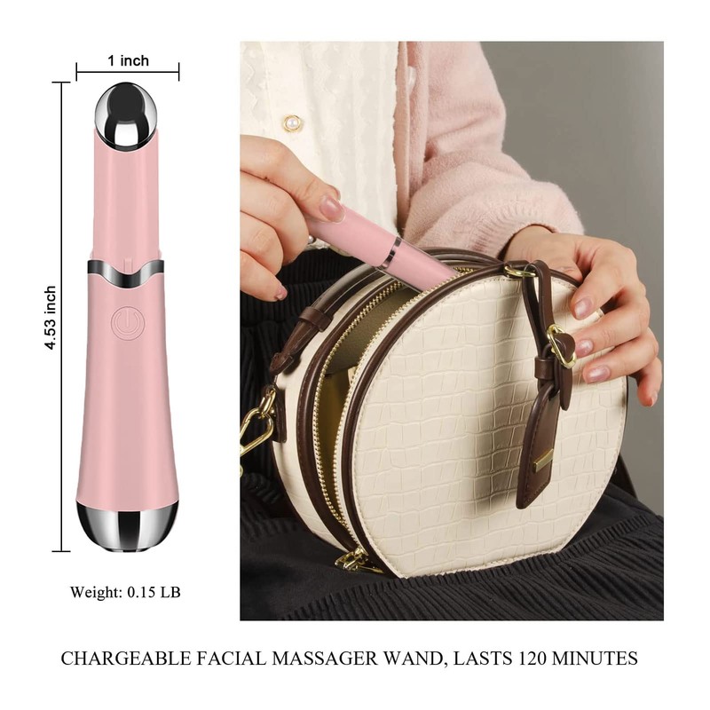 Ideal Swan Eye Massager Wand - Chargeable Facial Massager for