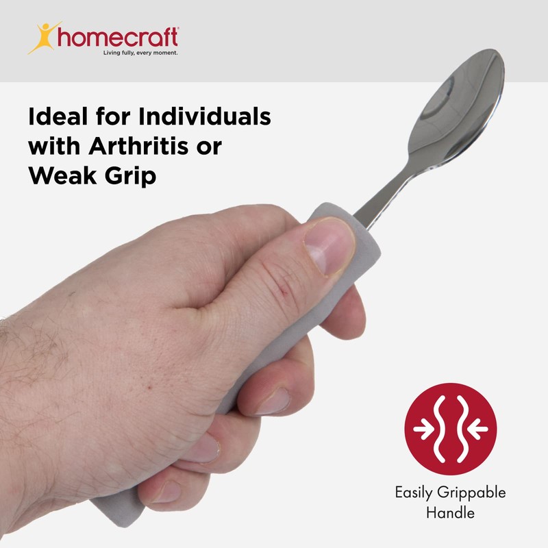 Sammons Preston 28606 Homecraft Lightweight Foam-Handled Grip Spoon