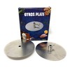 Gyros Yeros Barbecue Kebab Disc Plates (Set of 2) Stainless