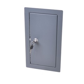 Aqbau® Inspection Door Graphite Inspection Door Maintenance Door Metal with Key (Installation Dimensions W x H: 25 x 40 cm)