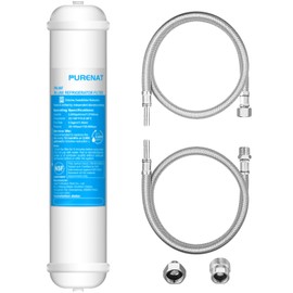 Under Sink Water Filtration System - Low Cost Replacement Water Filter for Ice Maker,Coffee Maker and Skin Care,Highly Effective Reduces Chlorine,Bad Taste&Odor,Good Choice for Home Bar and Bathroom