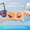 Bueuo Makeup Practice Face Board, 3D Reusable Board+Yellow