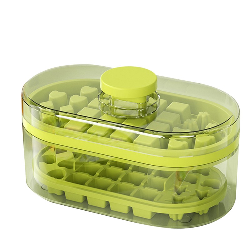 Ice Cube Tray Maker Household Press Mold Box High Capacity