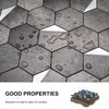 Bainley 10-Sheets Hexagon Peel and Stick Backsplash Tile, Stick on