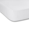 Fantasy Sateen White Fitted Sheet 135 x 200 cm