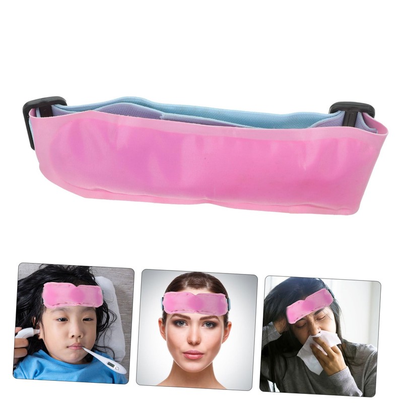 IWOWHERO Adjustable Ice Pack Forehead Wrap Reusable Gel Ice Pack