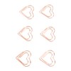 100pcs Heart Shape Paper Clips Cute Metal Paper Clips Portable