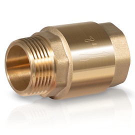 Universal One-Way Brass Check valve 1 inch, 1" Male to Female Water Check Valve with Backflow Preventer for Well Pump Irrigation System Water Supply System, Replace for SP0465X-100