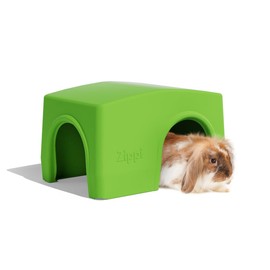 Zippi Rabbit Shelter | Fun & Great Addititon to Your Rabbit Run or Playpen | Provide Protection from The Weather Whilst Offering a Secure Relaxing Space | Two Entrances | Green