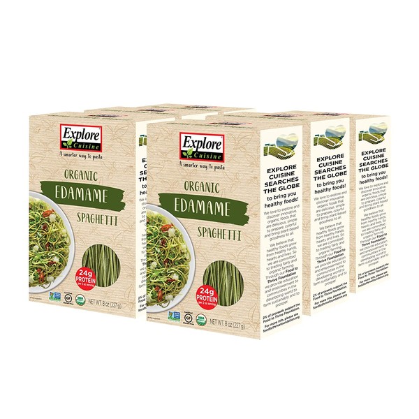 Explore Cuisine Organic Edamame Spaghetti (6 Pack) - 8 oz