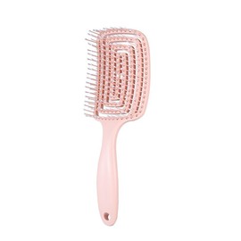 Detangle Hair Brush,Soft Massage Hair Comb for Women,Detangling Straight,Curly,Wet&Dry Hair Reducing Hair Breakage and Frizzy (Pink)