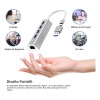 BAKEWAY Adaptador USB-C a Ethernet Gigabit 5 en 1 Hub