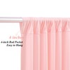 10x10ft Dusty Pink Backdrop Curtains with Lights String for Parties,