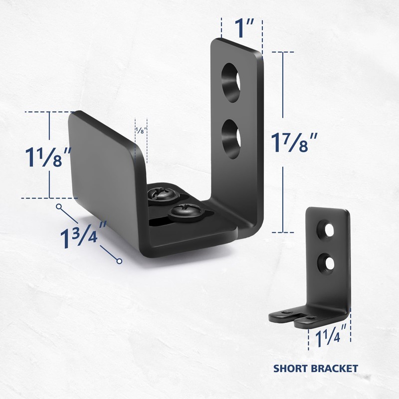 Sliding Barn Door Bottom Floor Guide, U Shape Adjustable Stay