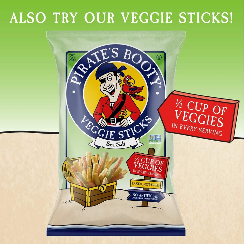 Pirate's Booty Aged White Cheddar Cheese Puffs, 10oz Party Size