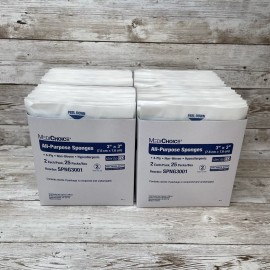 MediChoice 4 Boxes All-Purpose Sponges, 200 PC, Non-Woven 4-Ply, MediChoice