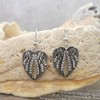 BESHEEK Rhinestone Ornate Wing Earrings. | Handmade Hypoallergenic Boho Beach