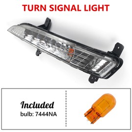 Huray Pair Turn Signal Light for Chevy Traverse 2013-2017 Running Lights w/Bulbs LH RH Corner Light Driving Lamps Clear Lens Replacement for GM2530135 GM2531135 Driver Side&Passenger Side