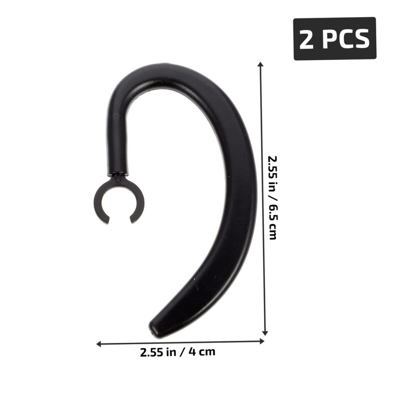 KONTONTY 2pcs Replacement Ear Hooks for Earpiece Rubber Design Slip