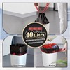 OKKEAI Black Bin Liners 10 L with Drawstring Small Bin