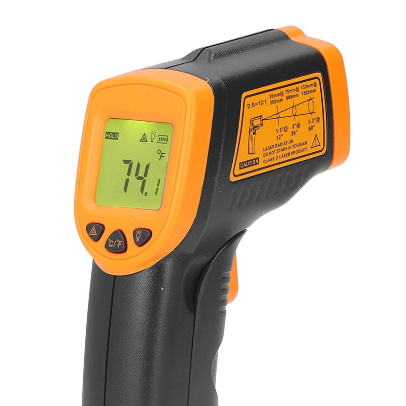 Infrared Thermometer Accurate Measurement Digital Temperature Guns with LCD Backlit