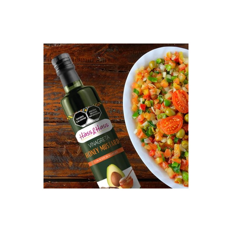 Vinagreta Mostaza y Miel 250 ml Hass&Hass - Vinagreta para