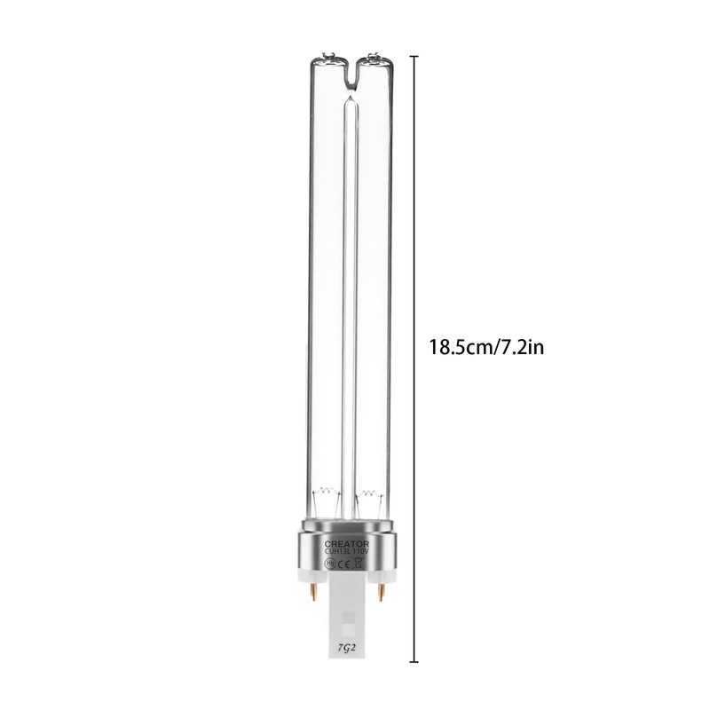 coospider-repta 2 Pack 13 Watts UV UVC G23 Base Germicidal