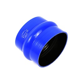 TenkeAuto Universal 4-Ply Reinforced High Temperature 5" ID Straight Hump Coupler Silicone Hose for Turbo/Intercooler/Piping 4" Length (5" Blue)