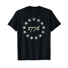 1776 American Flag Colonial 13 Stars Betsy Ross | Beige T-Shirt for Women Kids Men