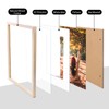 KINLINK A2 Picture Frames Natural, Wood Frames with Acrylic Plexiglass