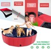 CACSPS Foldable Dog Pool, 71" x 14" Large Kiddie Pool