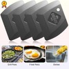 G.CATACC 4-Pack Pan Scrapers, Durable Plastic Dish Scraper Tool for
