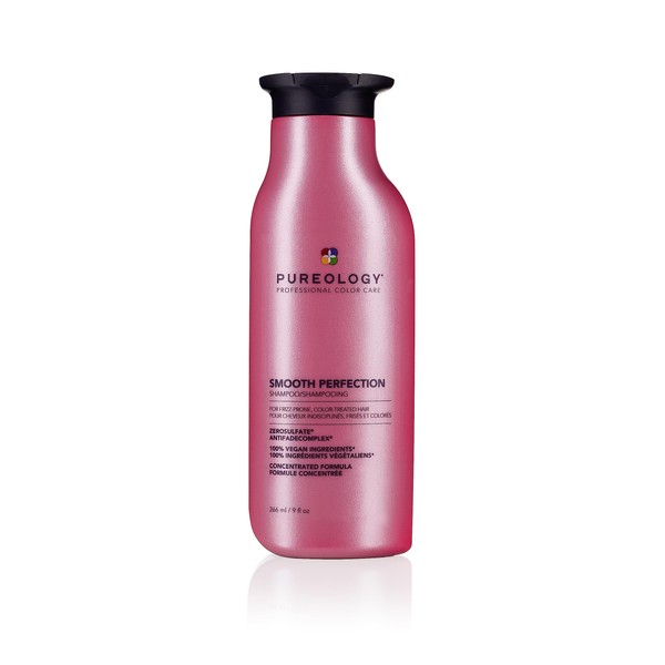 Pureology Smooth Perfection Shampoo | For Frizzy, Color-Treated Hair | Smooths Hair & Controls Frizz | Sulfate-Free | Vegan | Updated Packaging | 9 Fl. Oz. |