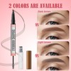 Eyebrow Pencil, Dual Ended Waterproof Eyebrow Pencil, Ultra Fine Pencil