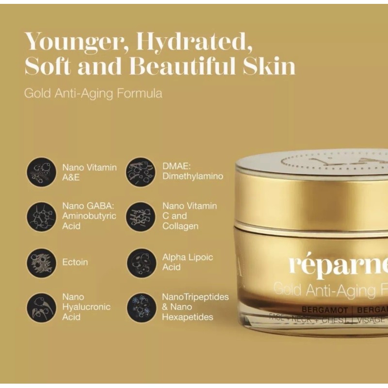 INFINITE ALOE ANTI-AGING GOLD CREAM Size 1.7 oz. / 48g.