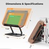 SupeDesk Book Stand for Reading, Adjustable Book Holder with 360°