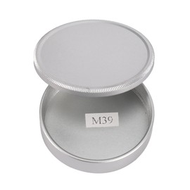 Ahvqevn Metal Body Cap and Lens Rear Cap Set for M39 Ltm, Screw Mount 39S (Silver)