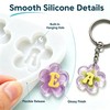 Alphabet Resin Molds Silicone with Hole - 27 Cavities Daisy