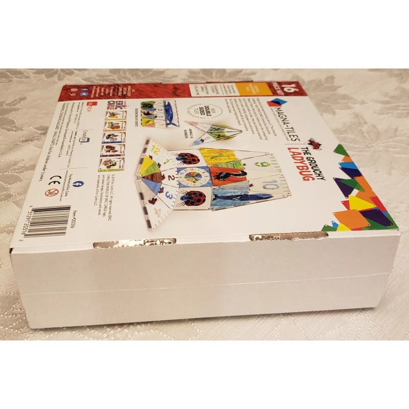 Magna-Tiles -The Grouchy Lady Bug,16 Piece Set, World of Eric Carle,
