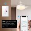 Tuya WiFi Intelligent Touched Screen Fan Light Switch Speed Adjustable