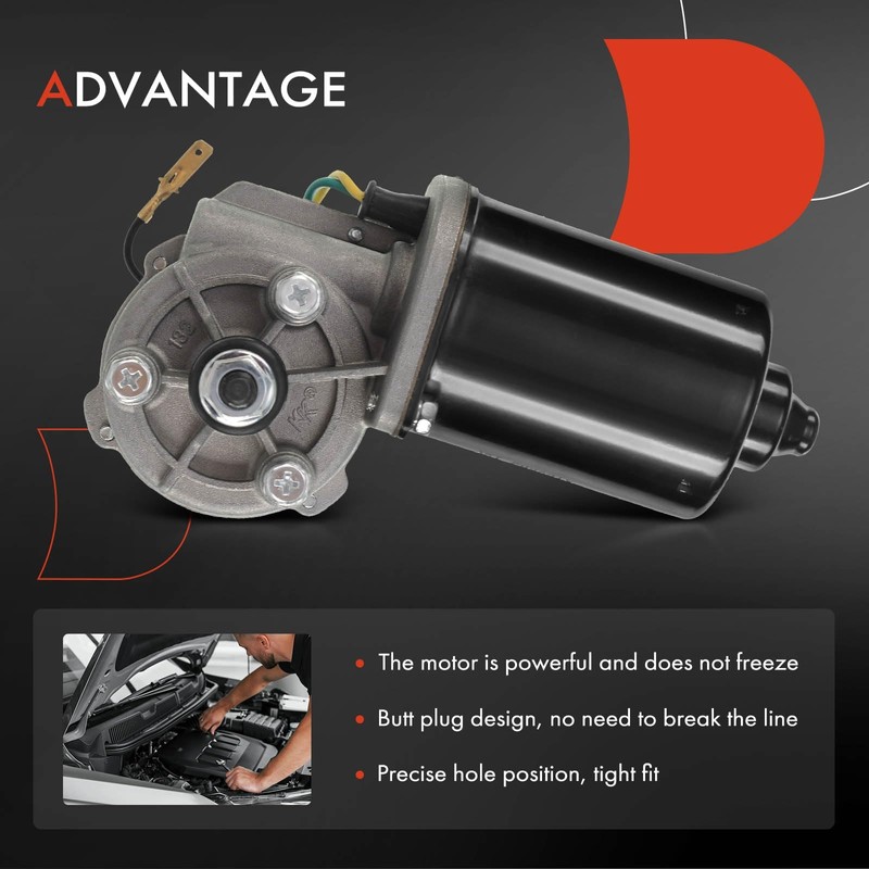 A-Premium Front Windshield Wiper Motor Compatible with Dodge Ram 1500